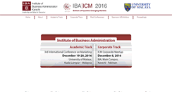 Desktop Screenshot of ibaicm.iba.edu.pk