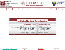 Tablet Screenshot of ibaicm.iba.edu.pk