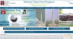 Desktop Screenshot of nthp.iba.edu.pk