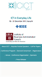 Mobile Screenshot of icict.iba.edu.pk