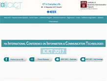 Tablet Screenshot of icict.iba.edu.pk